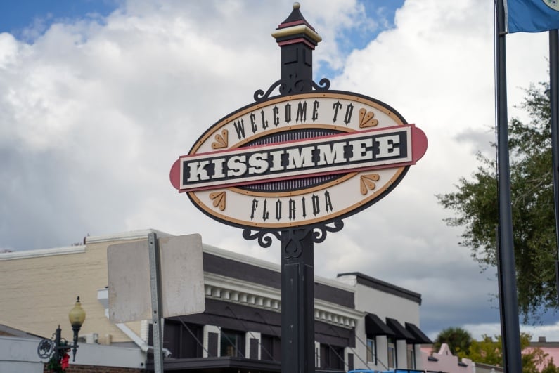 Kissimmee, Florida sign