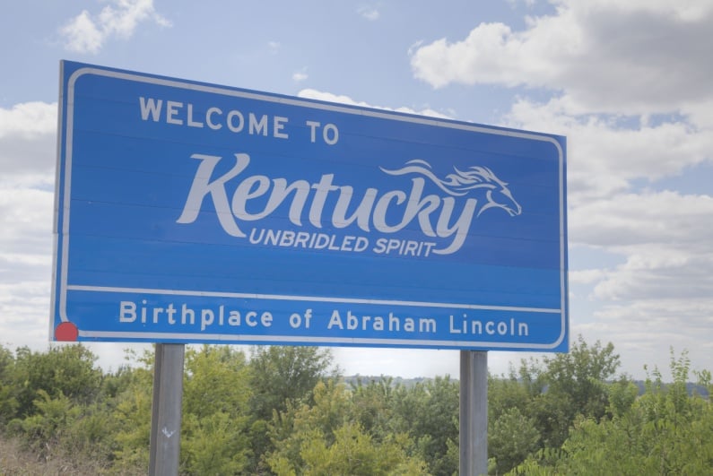 Welcome to Kentucky sign