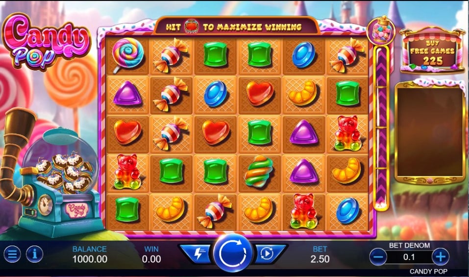 Candy Pop slot reels by Triple Profits Games - best new online slots of the week