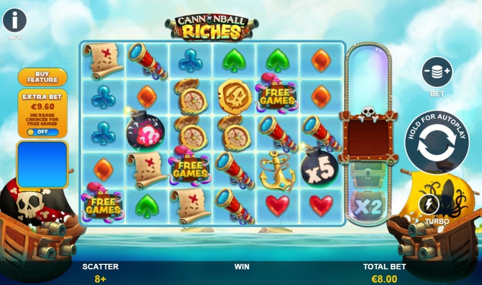 Cannonball Riches slot reels by Playtech - best new online slots of the week