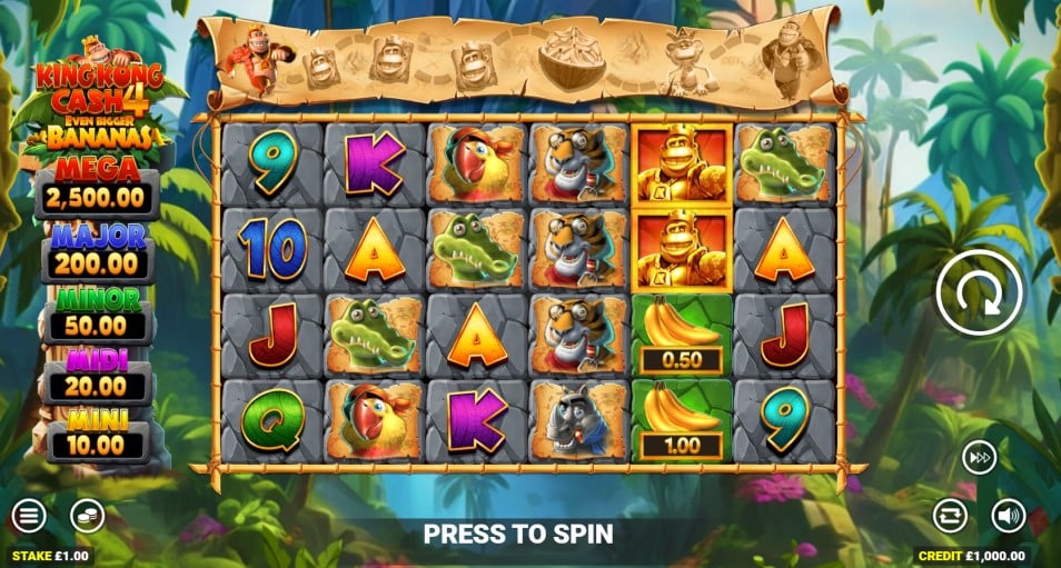 King Kong Cash Even Bigger Bananas 4 - best new online slots of the week