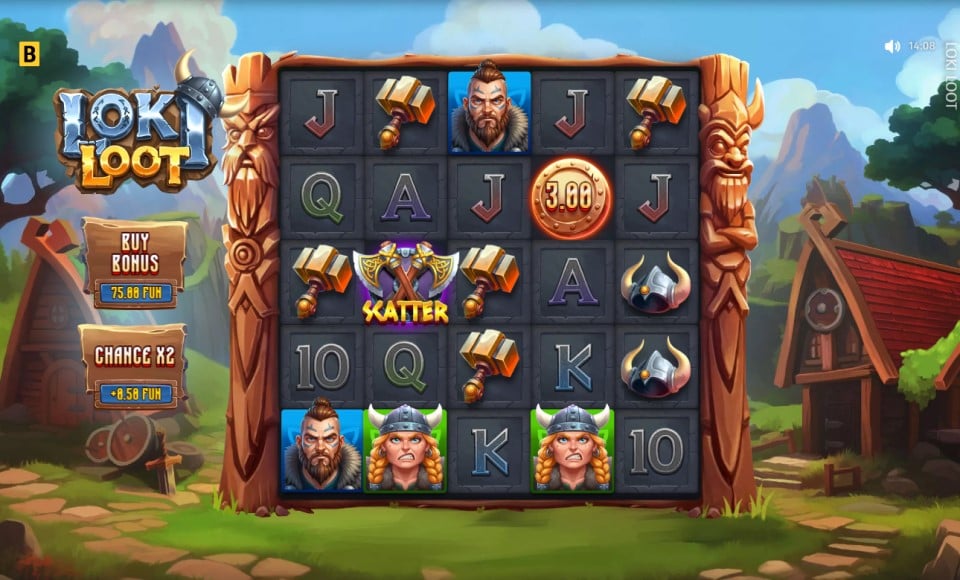 Loki Loot slot reels by BGaming