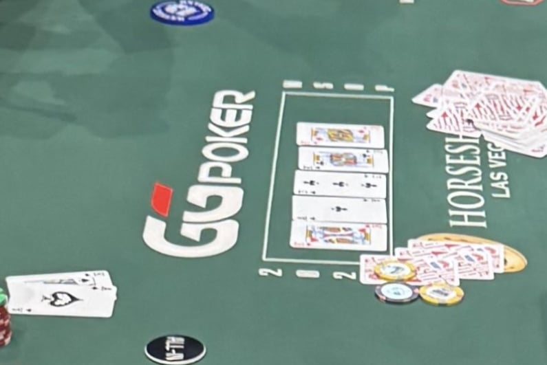 Bad beat hand in poker