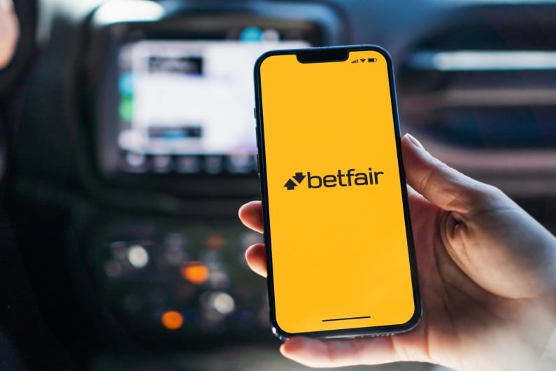Betfair app on phone