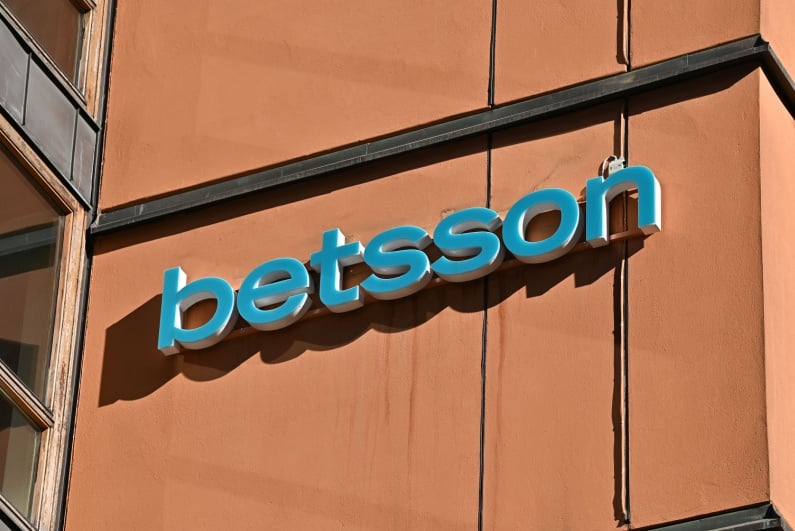 Betsson sign on building