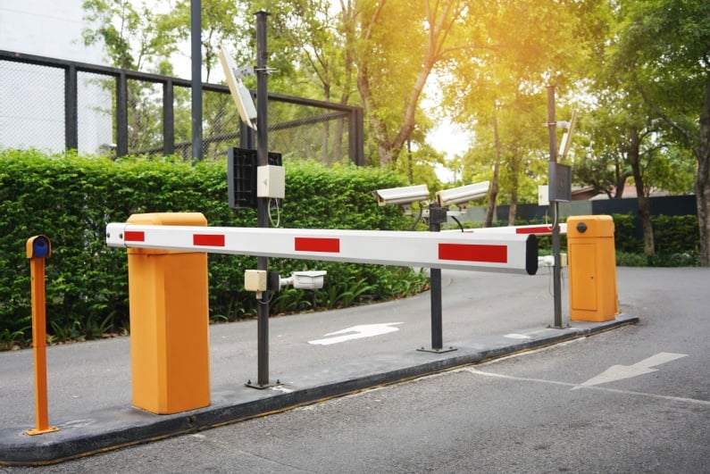 Parking garage barrier