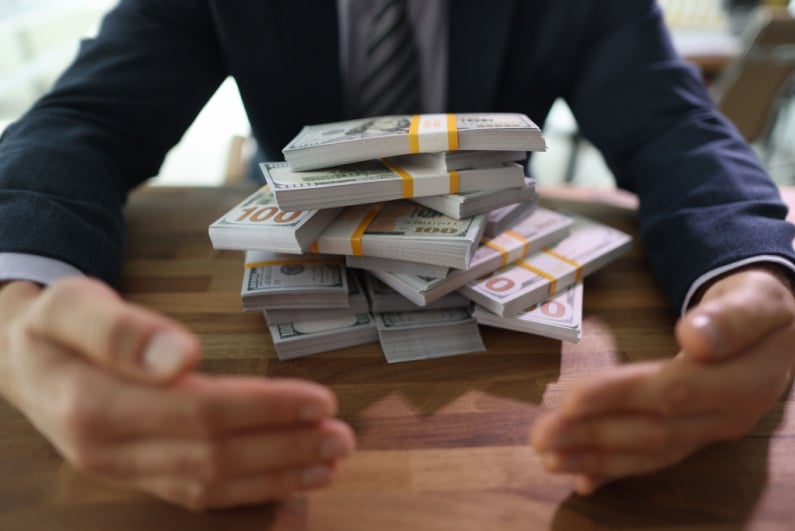 Man with money