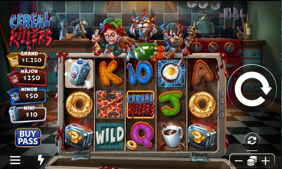 Cereal Killers slot reels by Light & Wonder