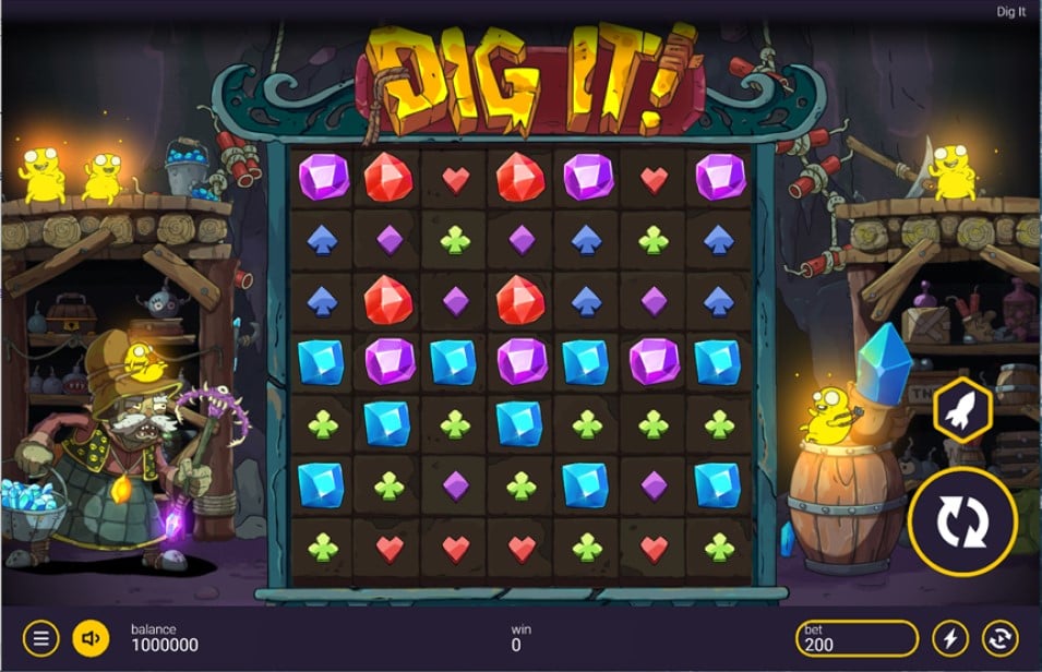 Dig It slot reels by Peter & Sons - best new online slots of the week