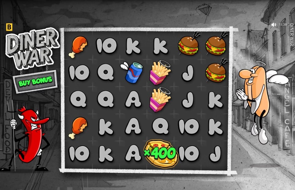 Diner War slot reels by BGaming - best new online slots of the week