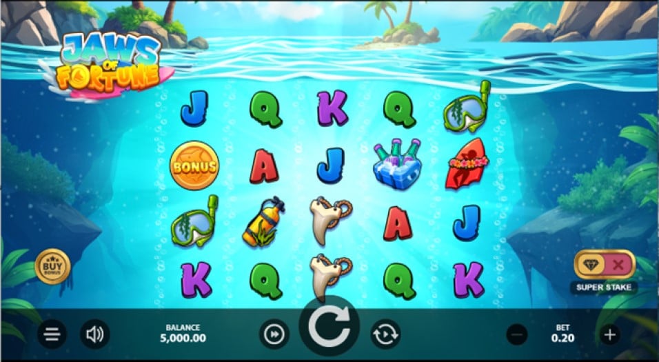 Jaws of Fortune slot reels by Stakelogic - best new online slots of the week