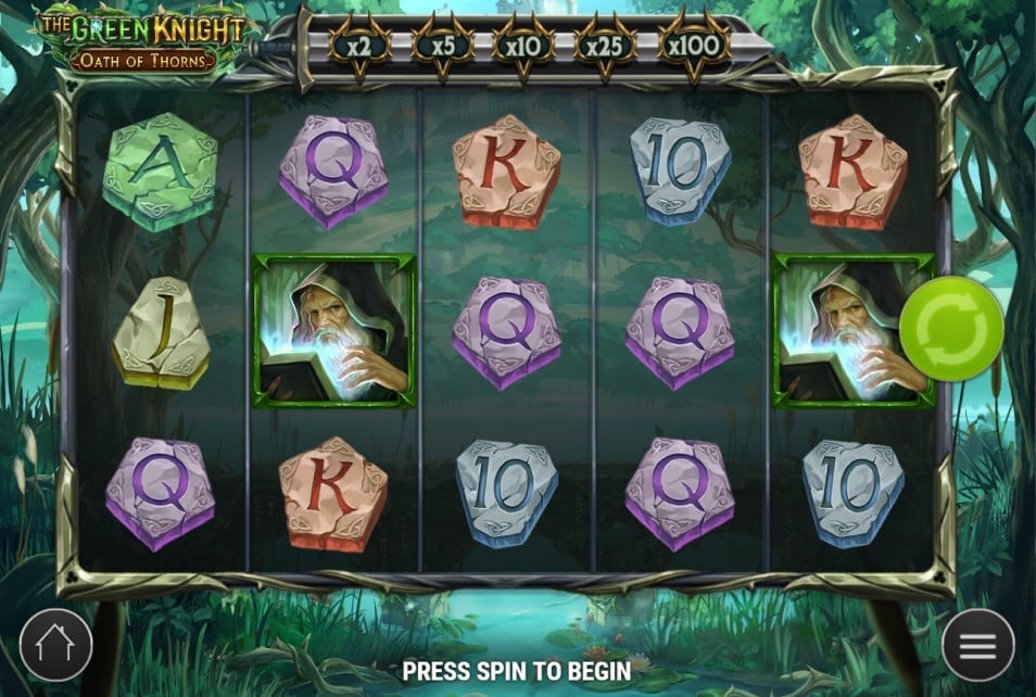 The Green Knight slot reels by Play'n GO - best new online slots of the week