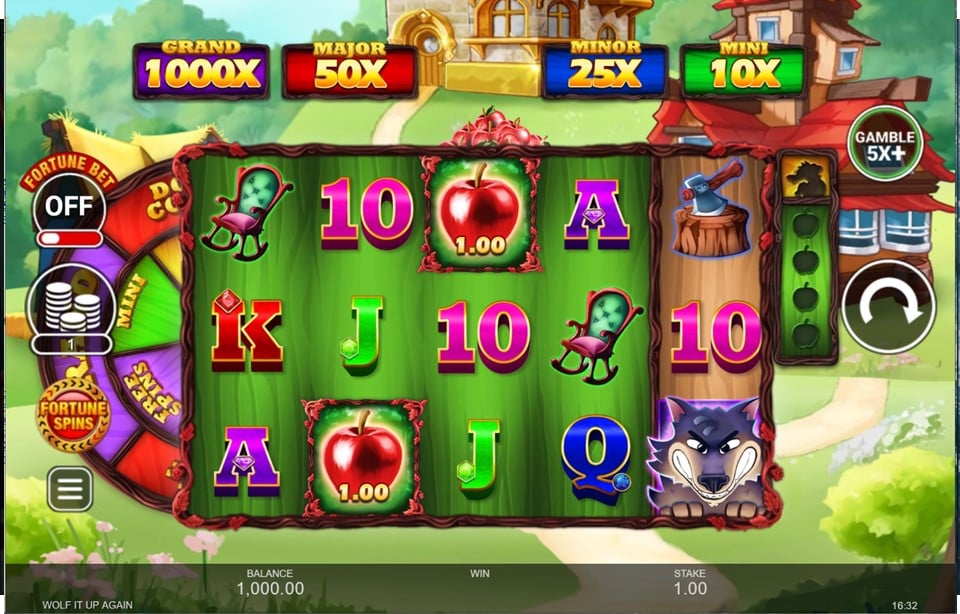 Wolf it up Again slot reels by Inspired Gaming