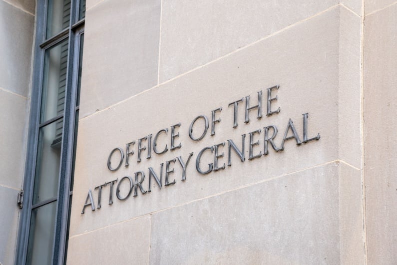 Office of the Attorney General sign