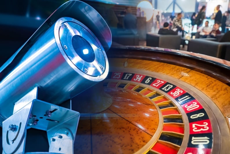 CCTV camera and roulette