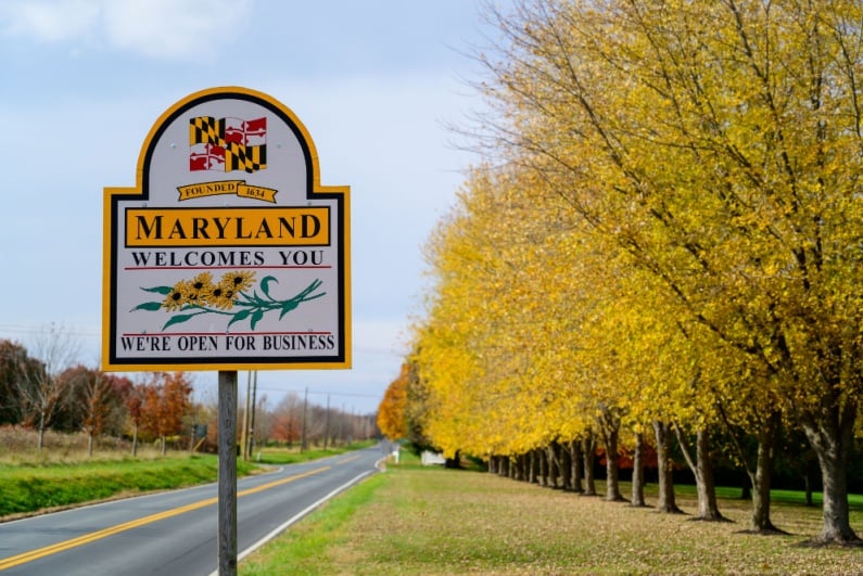 Maryland sign