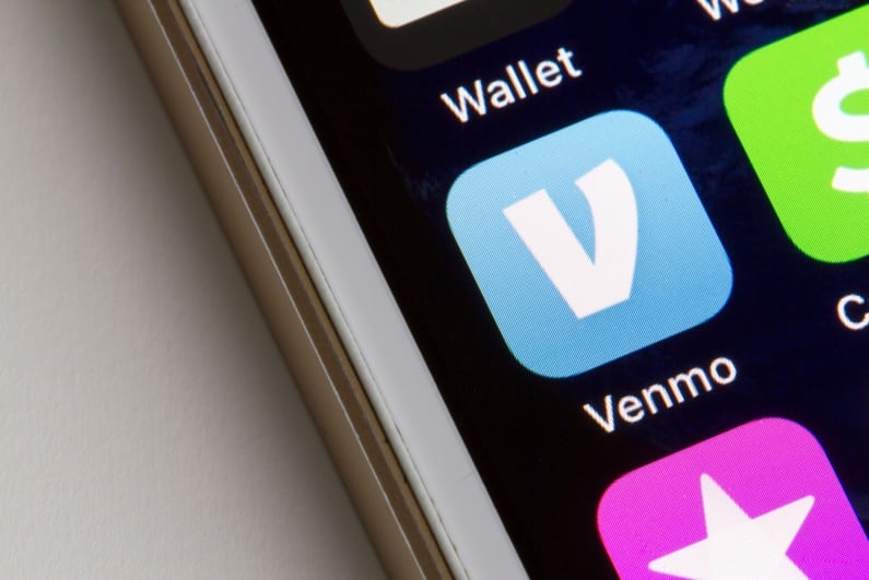 Venmo icon on phone