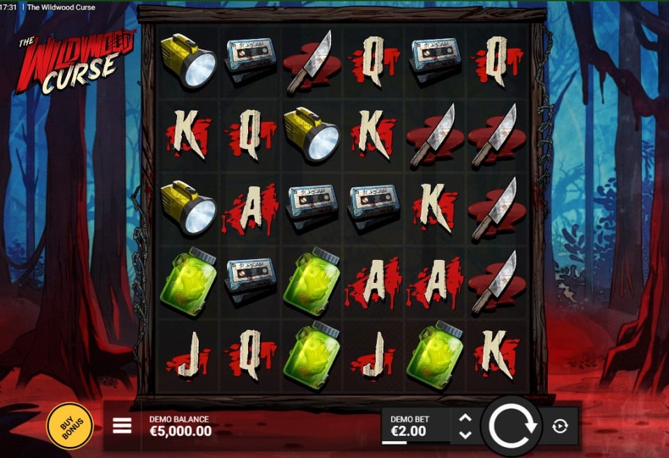 The Wildwood Curse slot reels by Hacksaw Gaming