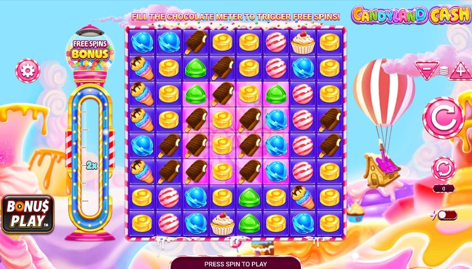 Candyland Cash slot reels by Crucible Gaming - best new online slots of the week