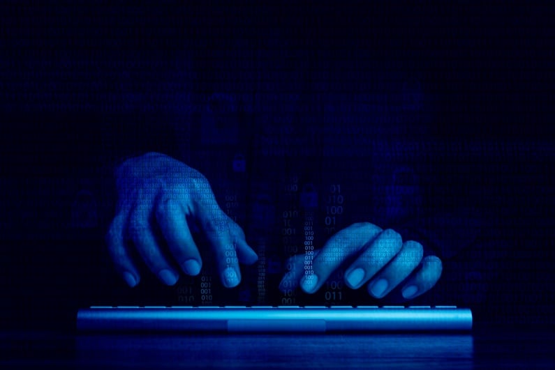 Hacker in the dark