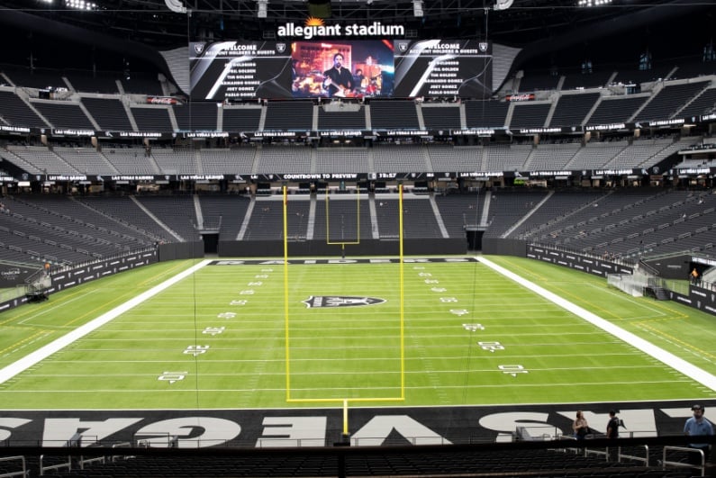 Inside of Allegiant Stadium