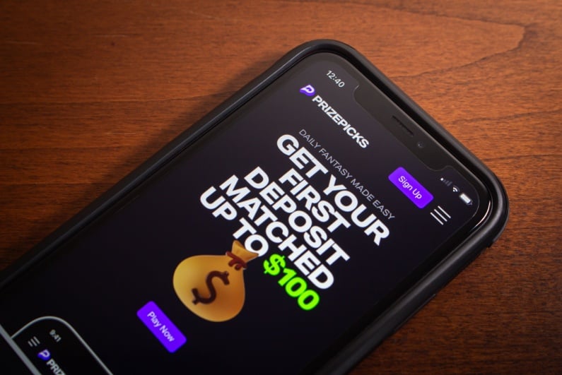 Prizepicks on phone