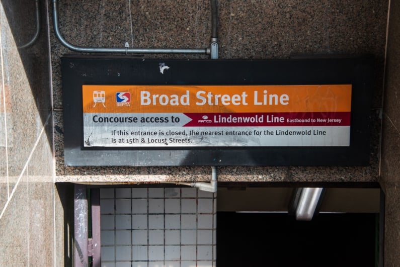 SEPTA Broad Street Line sign
