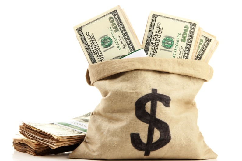 Sack of cash