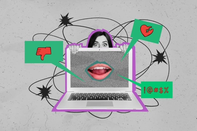 Social media influencer illustration