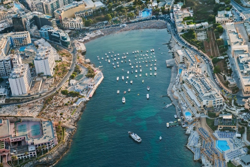 St Georges Bay Malta
