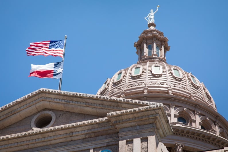 Texas state capitol dome