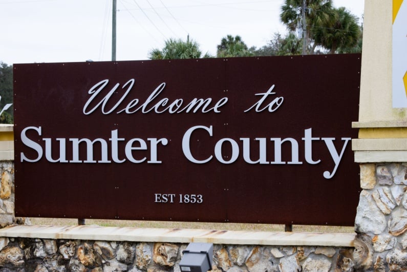 Welcome to Sumter County sign