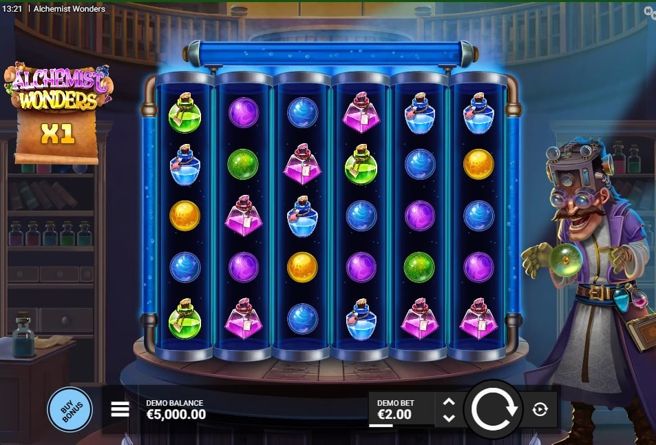Alchemist Wonders slot reels by NowNow Gaming