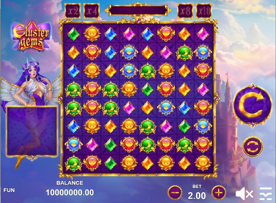 Cluster Gems slot reels by Zillion Games - best new slots of the week