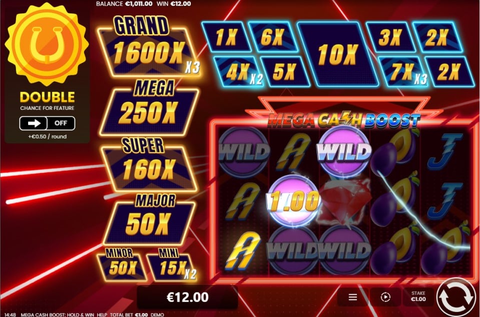 Mega Cash Boost slot reels by Octoplay - best new online slots of the week