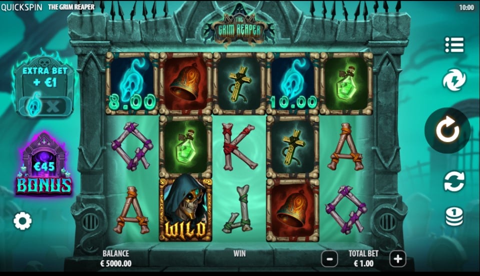 The Grim Reaper slot reels by Quickspin - best new online slots of the week