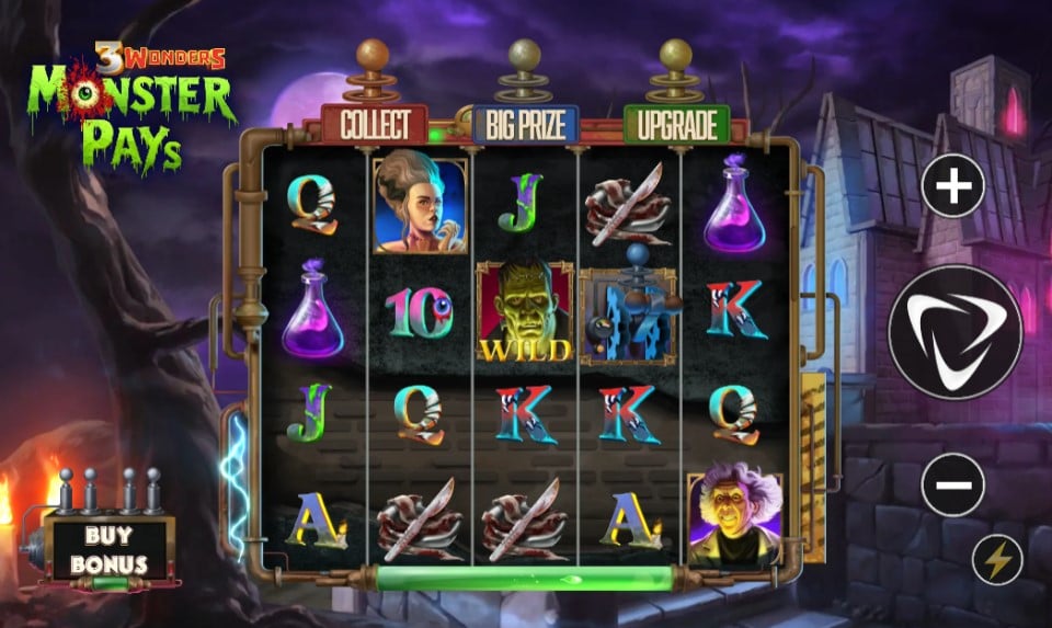 3 Wonders Monster Pays slot reels by Boomerang Studios - best new online slots of the week