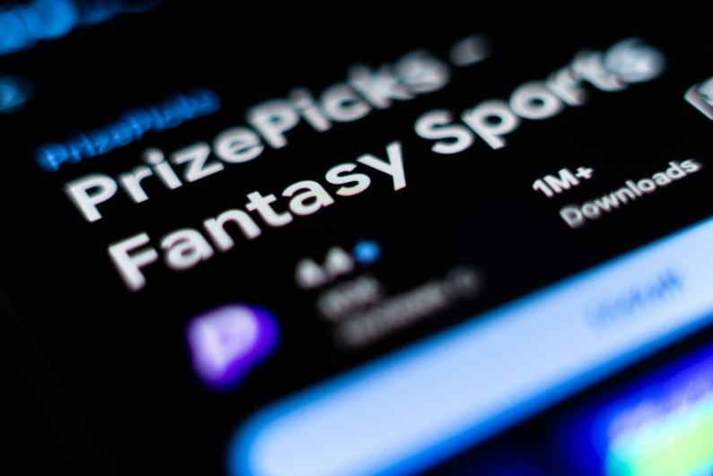 PrizePicks page on app store