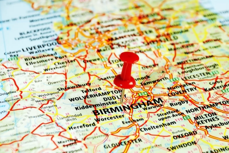 Birmingham map