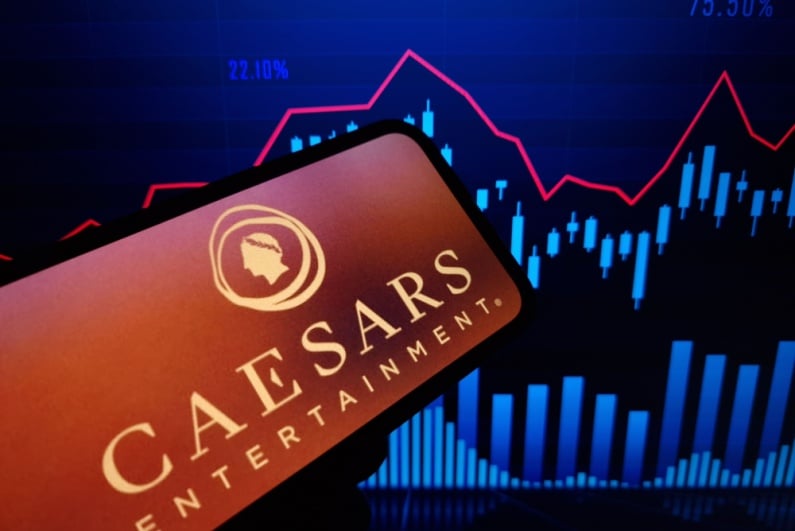 Caesars logo on phone