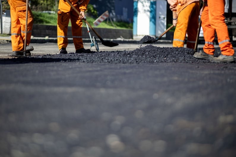 Road workers