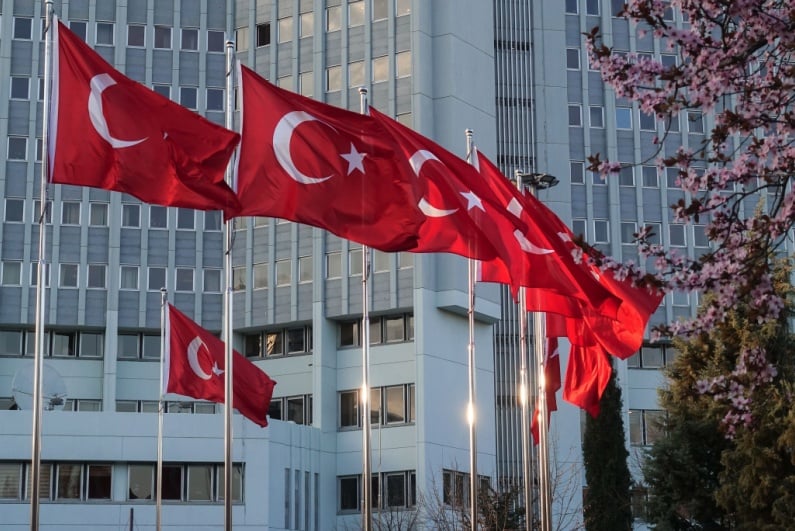 Turkish flags