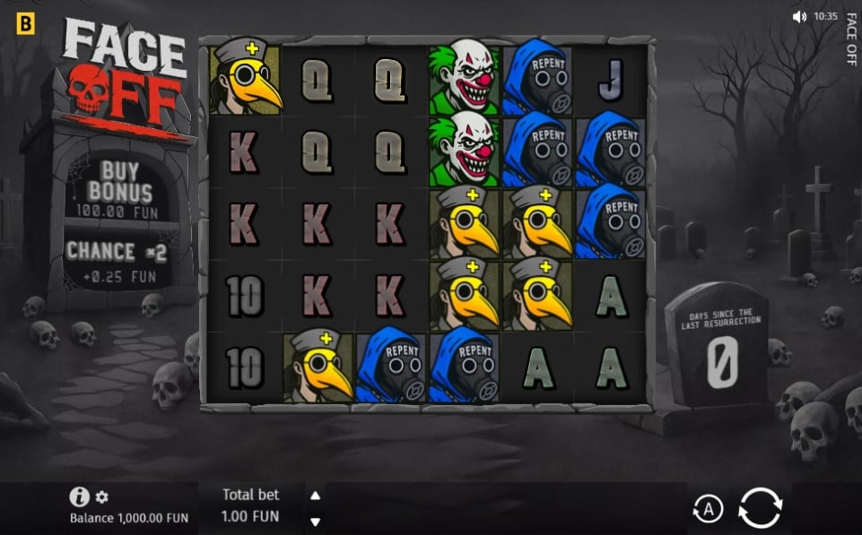 Face Off slot reels by Bgaming - best new online slots of the week