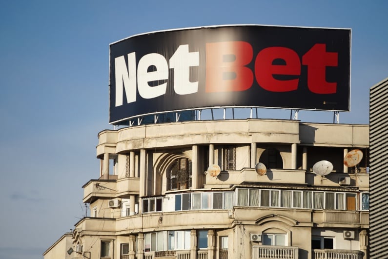 NetBet sign on building