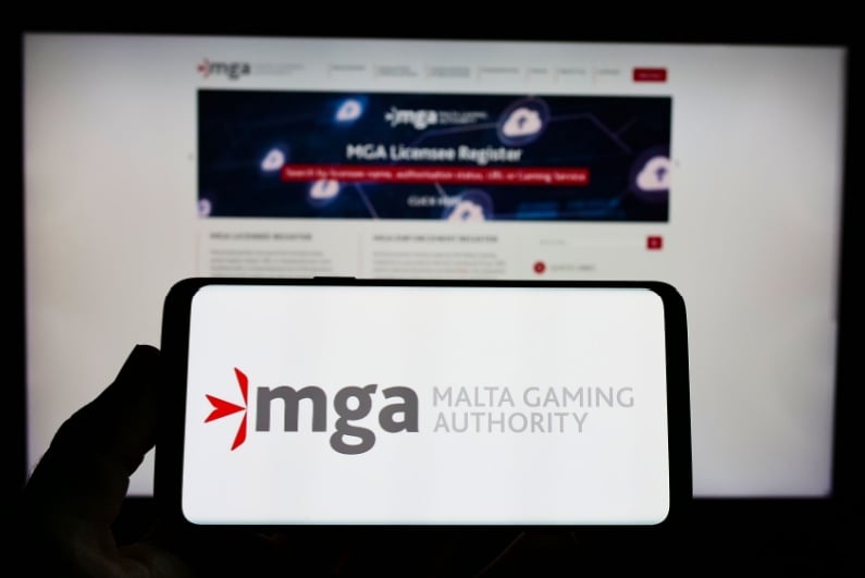 MGA logo on phone