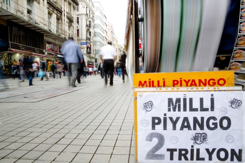 Vending machine for Turkish national lottery