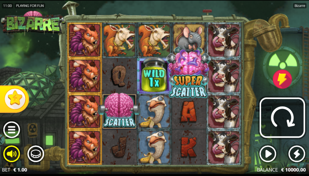 Bizarre slot game reels by Nolimit City