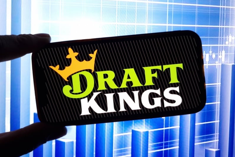 DraftKings logo on phone
