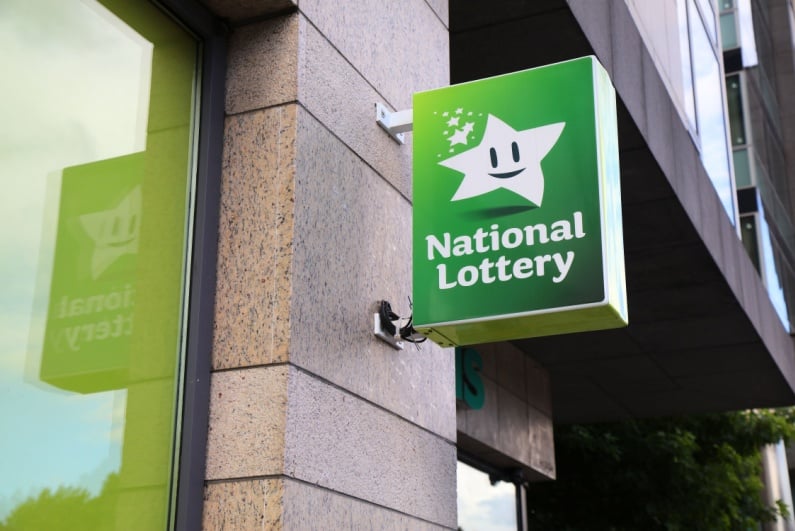 Ireland National Lottery sign