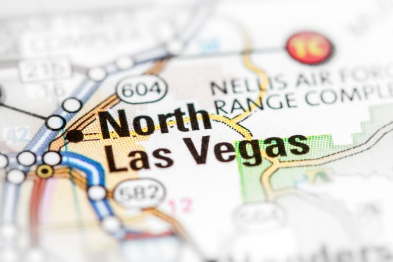North Las Vegas map